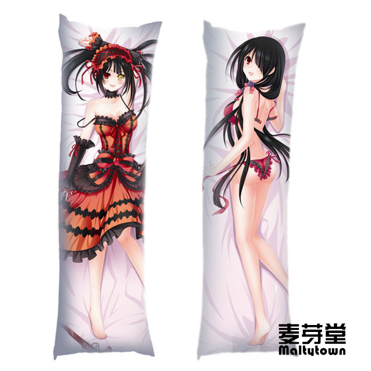 Tokisaki Kurumi DATE A LIVE Dakimakura Pillow Cover sexy pose YC092 YC093