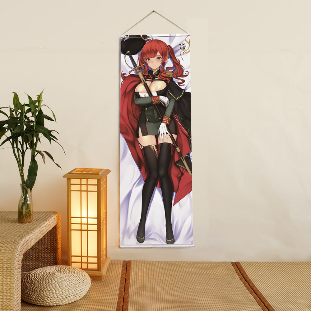 Zara Azur Lane Anime Digital Printing Wall Scroll