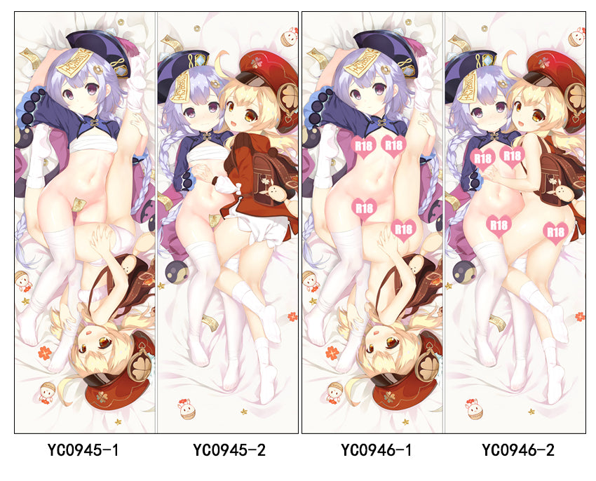 Qiqi Genshin Impact Anime Digital Printing Wall Scroll