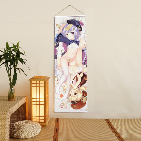 Qiqi Genshin Impact Anime Digital Printing Wall Scroll