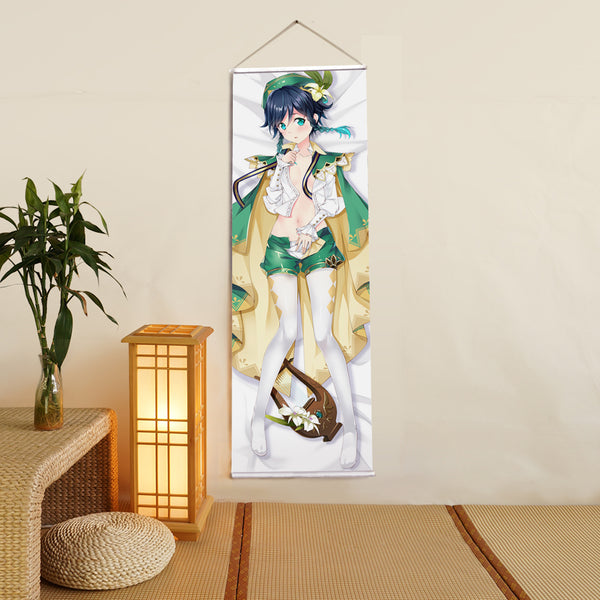 Venti Genshin Impact Anime Digital Printing Wall Scroll