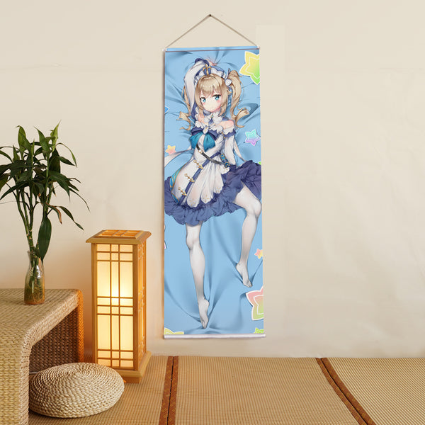 Pashmina Genshin Impact Anime Digital Printing Wall Scroll