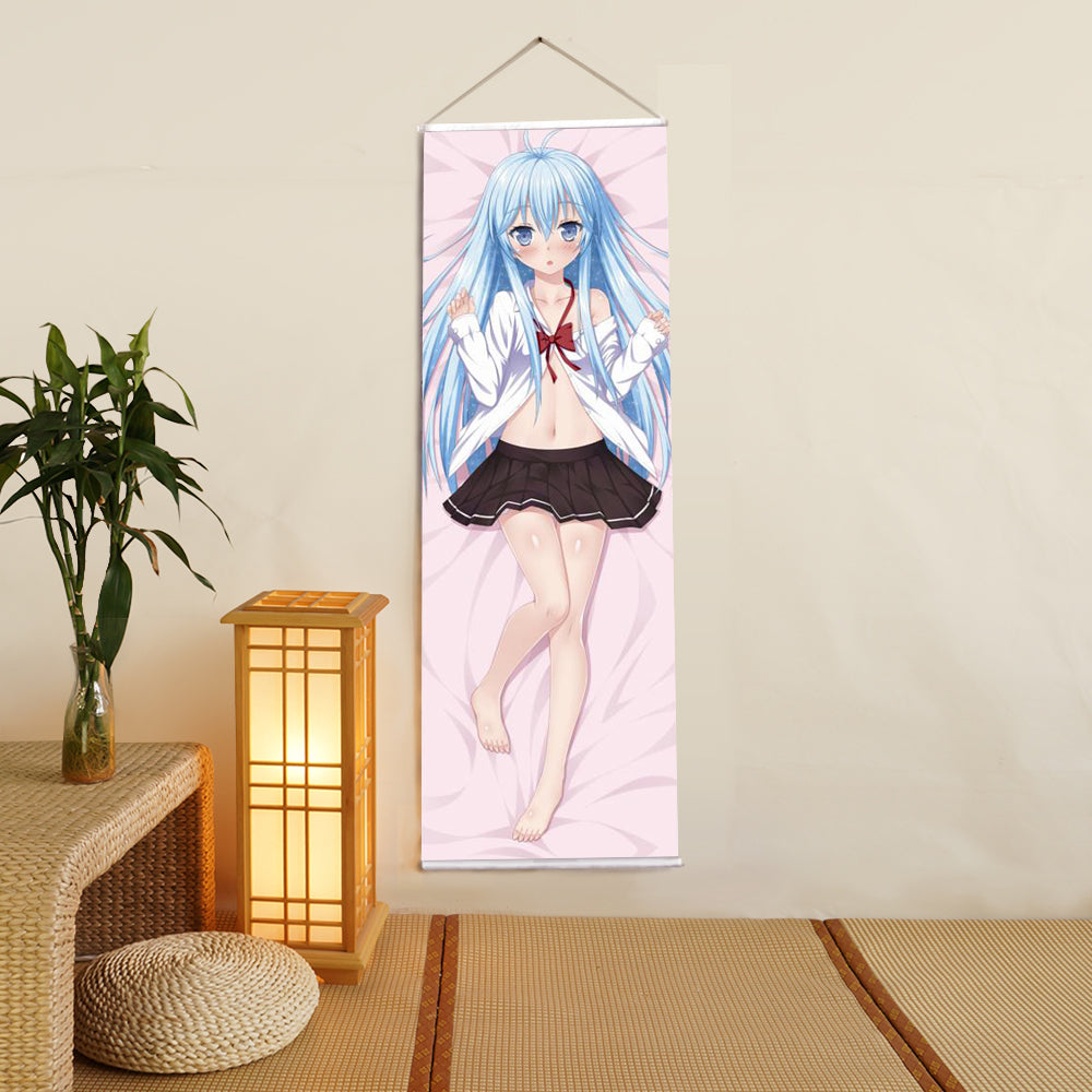 Ground Control to Psychoelectric Girl Anime Digital Printing Wall Scroll