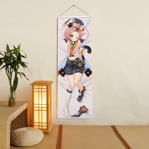 Diona Genshin Impact Anime Digital Printing Wall Scroll