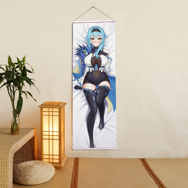 Eula Genshin Impact Anime Digital Printing Wall Scroll