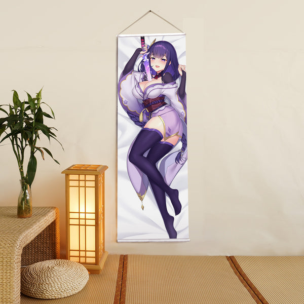 Raiden Shogun Genshin Impact Anime Digital Printing Wall Scroll