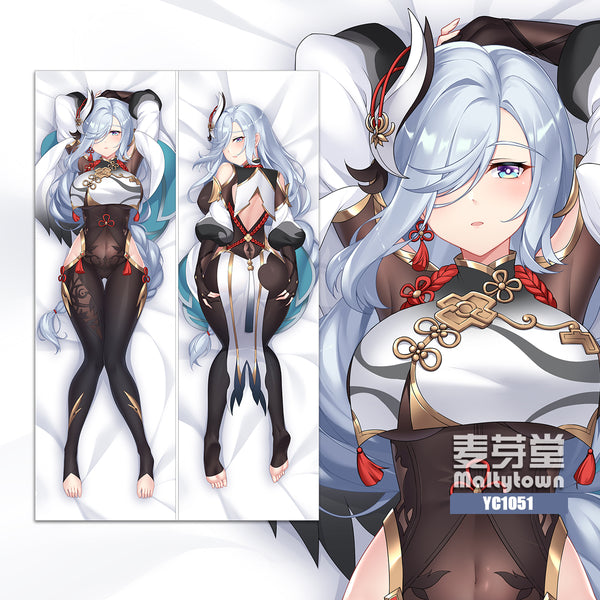 Genshin Impact Dakimakura Pillow Cover Sexy Pose Large breasts Shenhe YC1051 YC1052