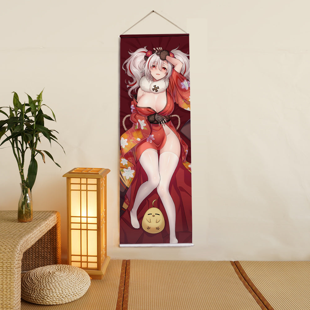 Kimono Azur Lane Anime Digital Printing Wall Scroll