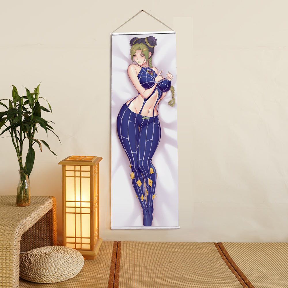 Kujoh Jolyne JOJO'S BIZARRE ADVENTURE Anime Digital Printing Wall Scroll