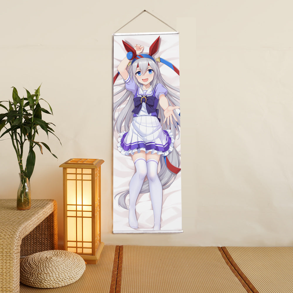 Tamamo Cross Uma Musume white stockings Anime Digital Printing Wall Scroll