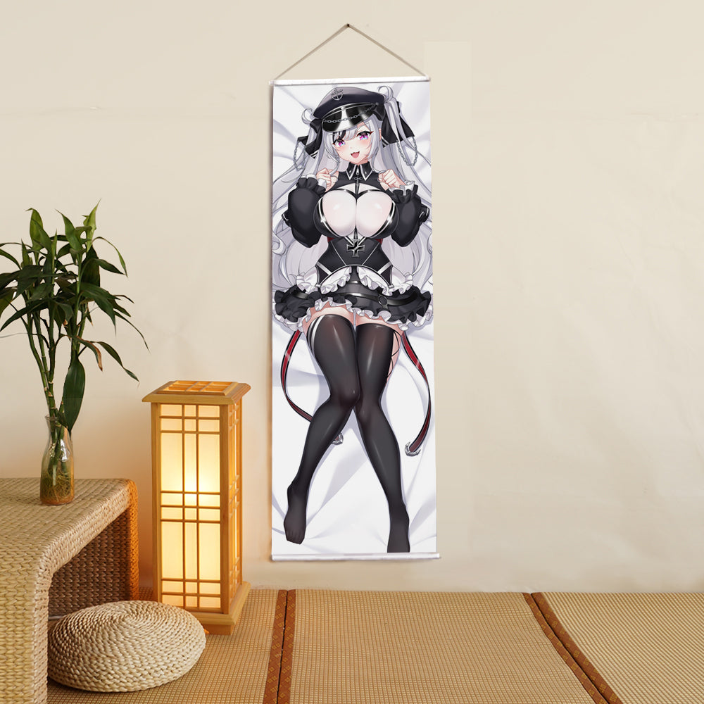 KMS Elbe Azur Lane Anime Digital Printing Wall Scroll