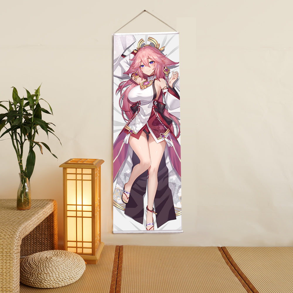 Yae Miko Genshin Impact Anime Digital Printing Wall Scroll