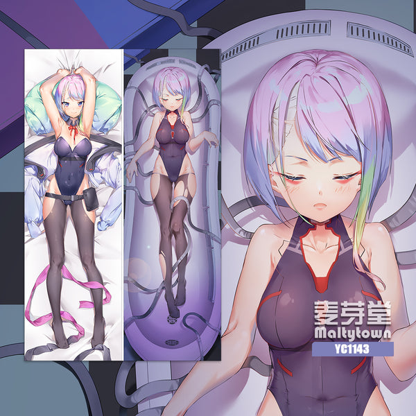 Cyberpunk: Edgerunners Lucy dakimakura Pillow Cover little girl YC1143 YC1144