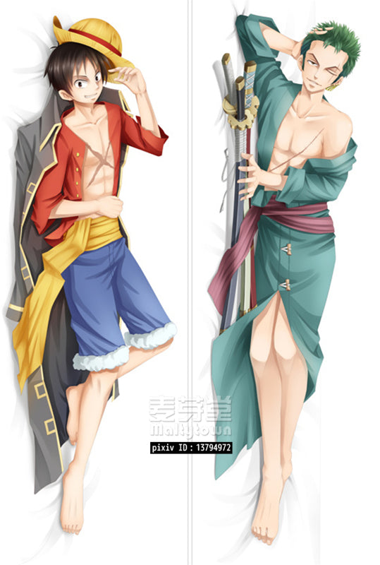 Anime Pillow Cover Case Zorro Luffy One Piece YC0248